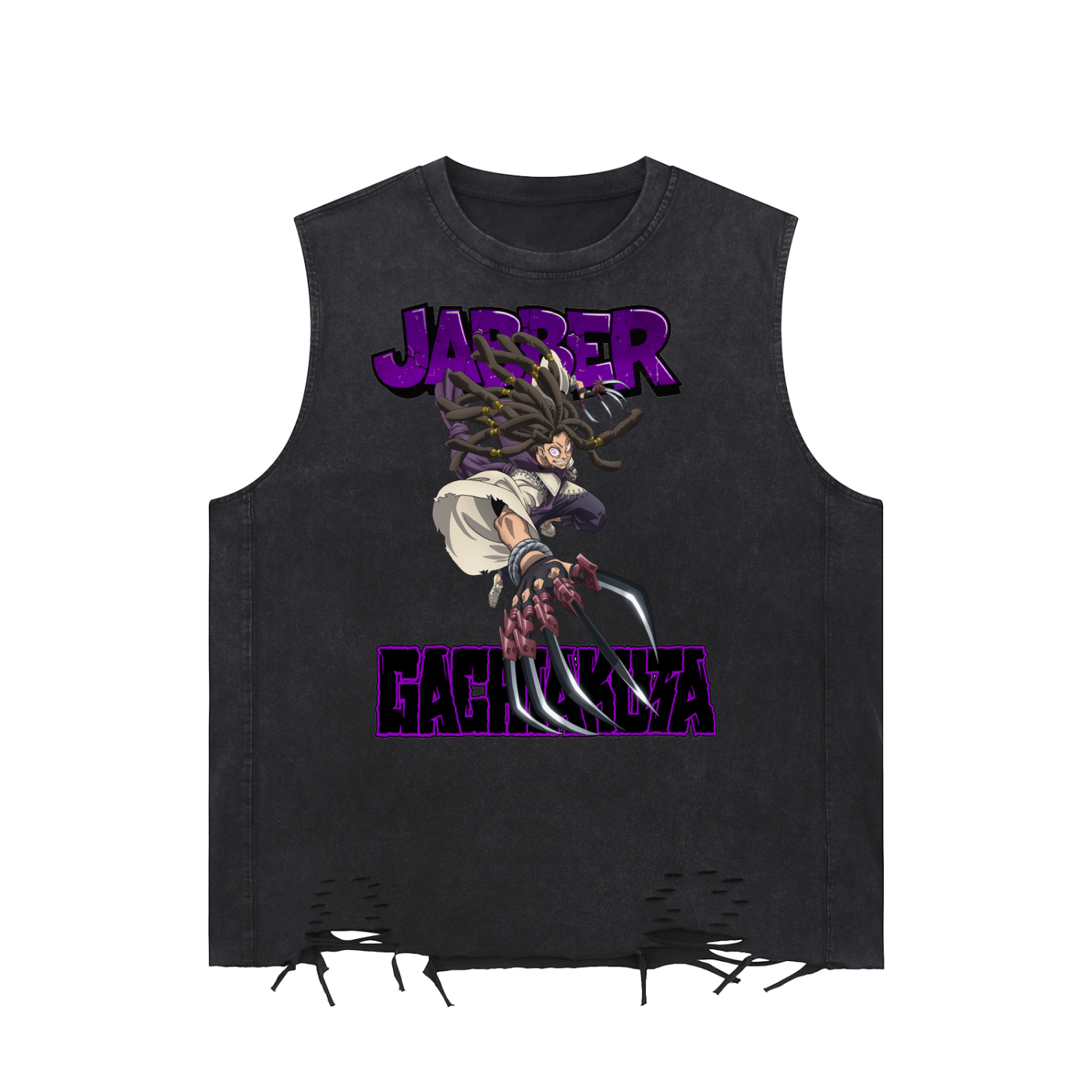 Jabber Snow Wash Tank | Gachiakuta Anime Streetwear
