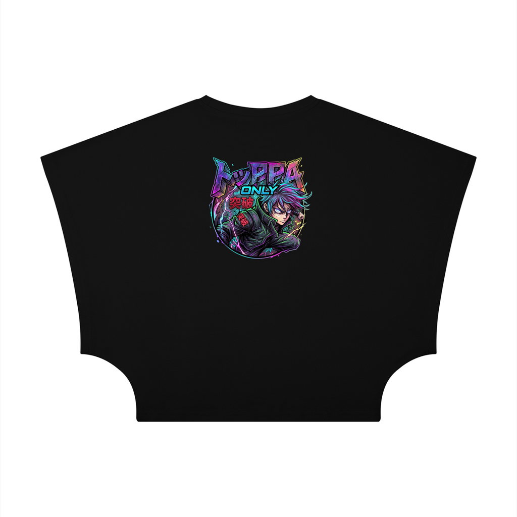 Gojo Cropped Dolman Tee | JJK Women's Anime Streetwear