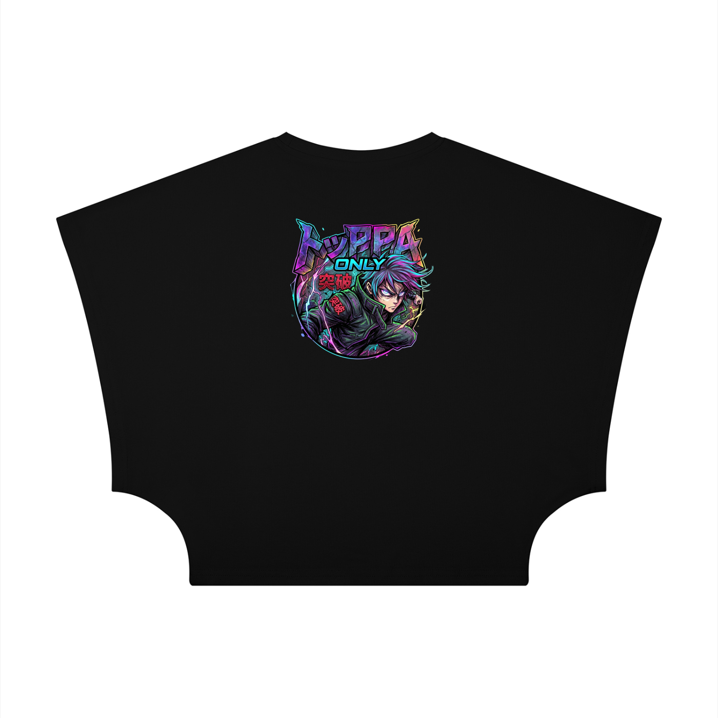 Gojo Cropped Dolman Tee | JJK Women's Anime Streetwear