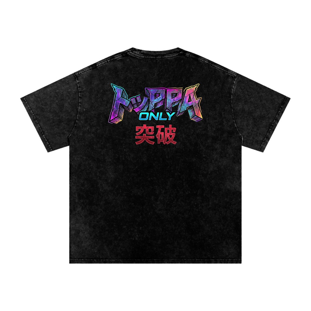 Yami Surpass Your Limits Snow Wash Tee | Black Clover Anime Streetwear
