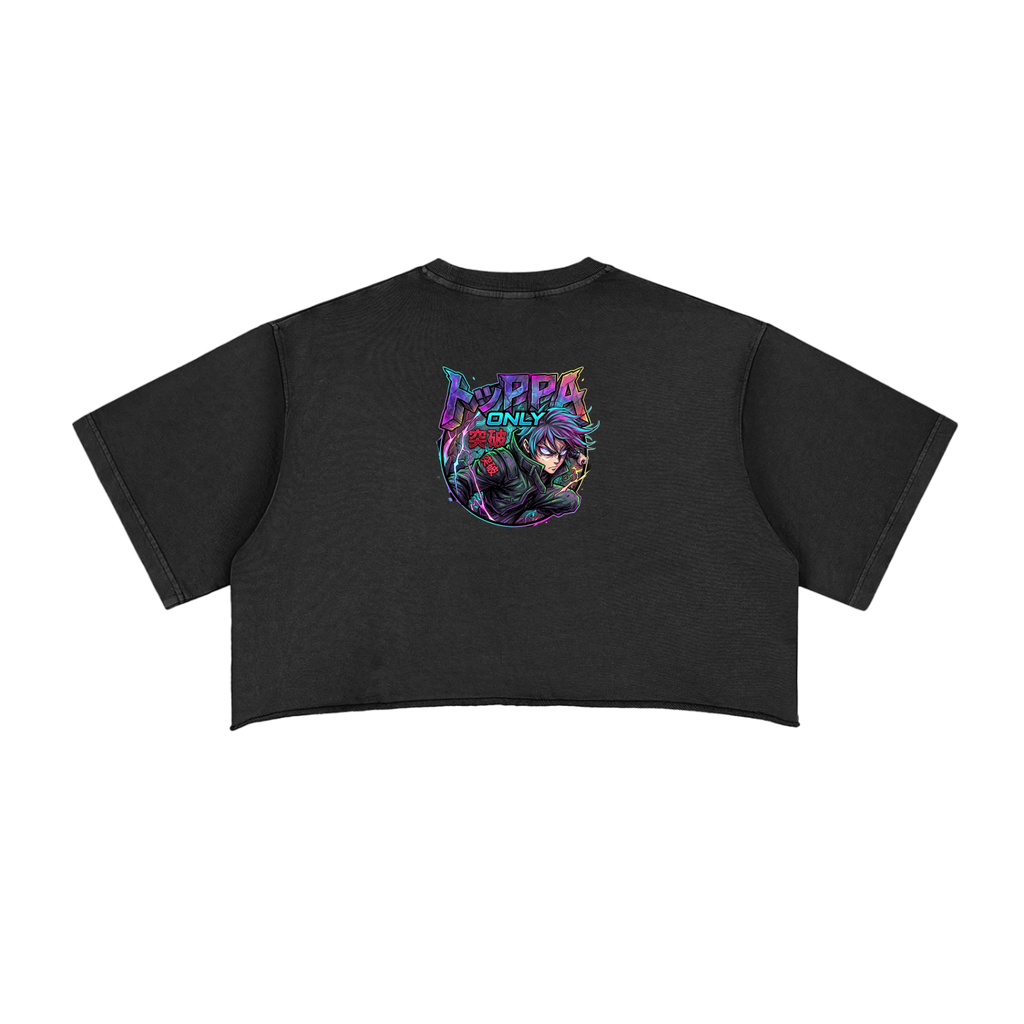 Megumi & Shikigami Crop Top | JJK Women's Anime Streetwear