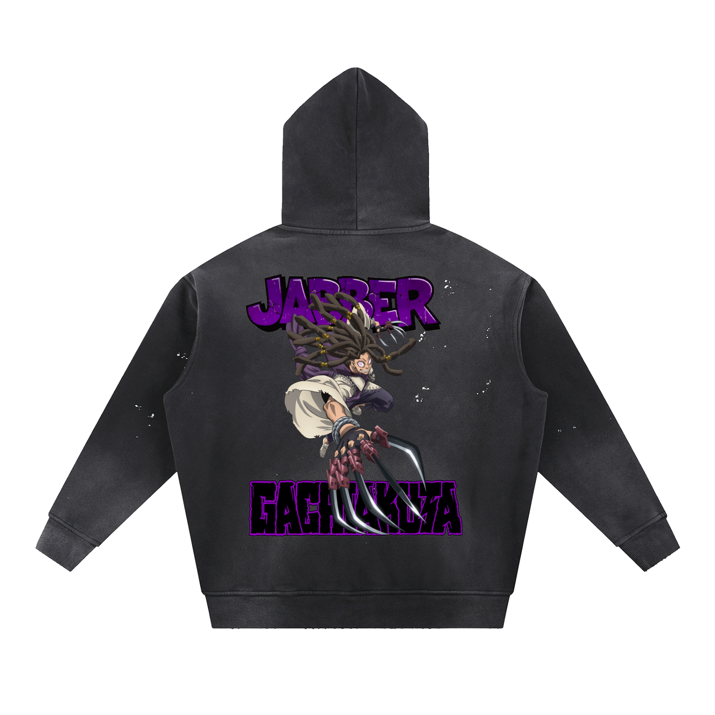 Jabber Frayed Fleece Hoodie | Gachiakuta Anime Streetwear