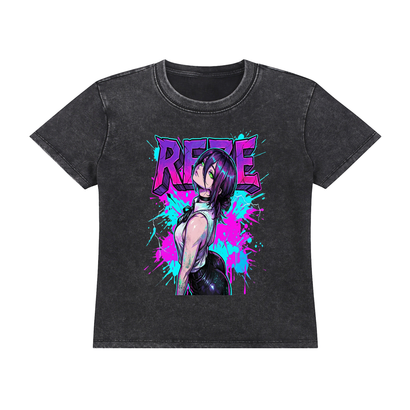 Reze Drop Shoulder Tee | Chainsaw Man Women's Anime Streetwear