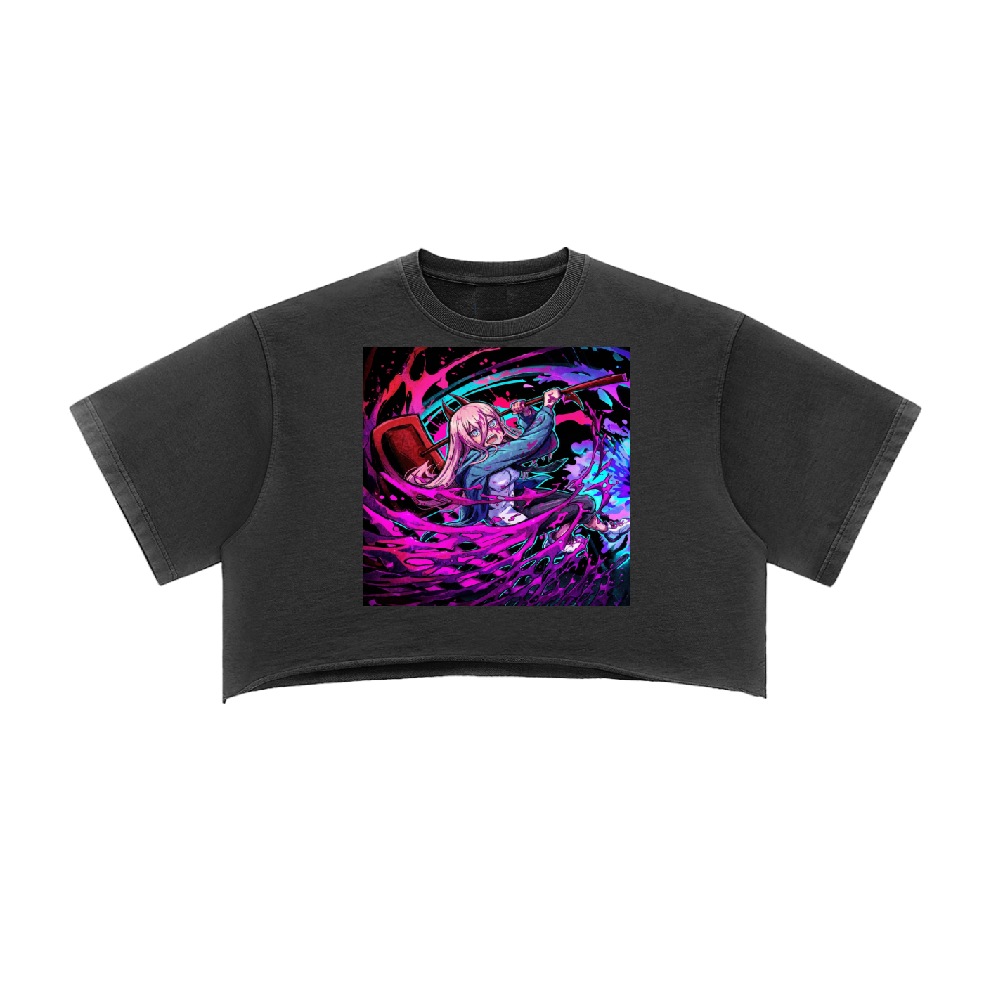 Power Crop Top | Chainsaw Man Women's Anime Streetwear